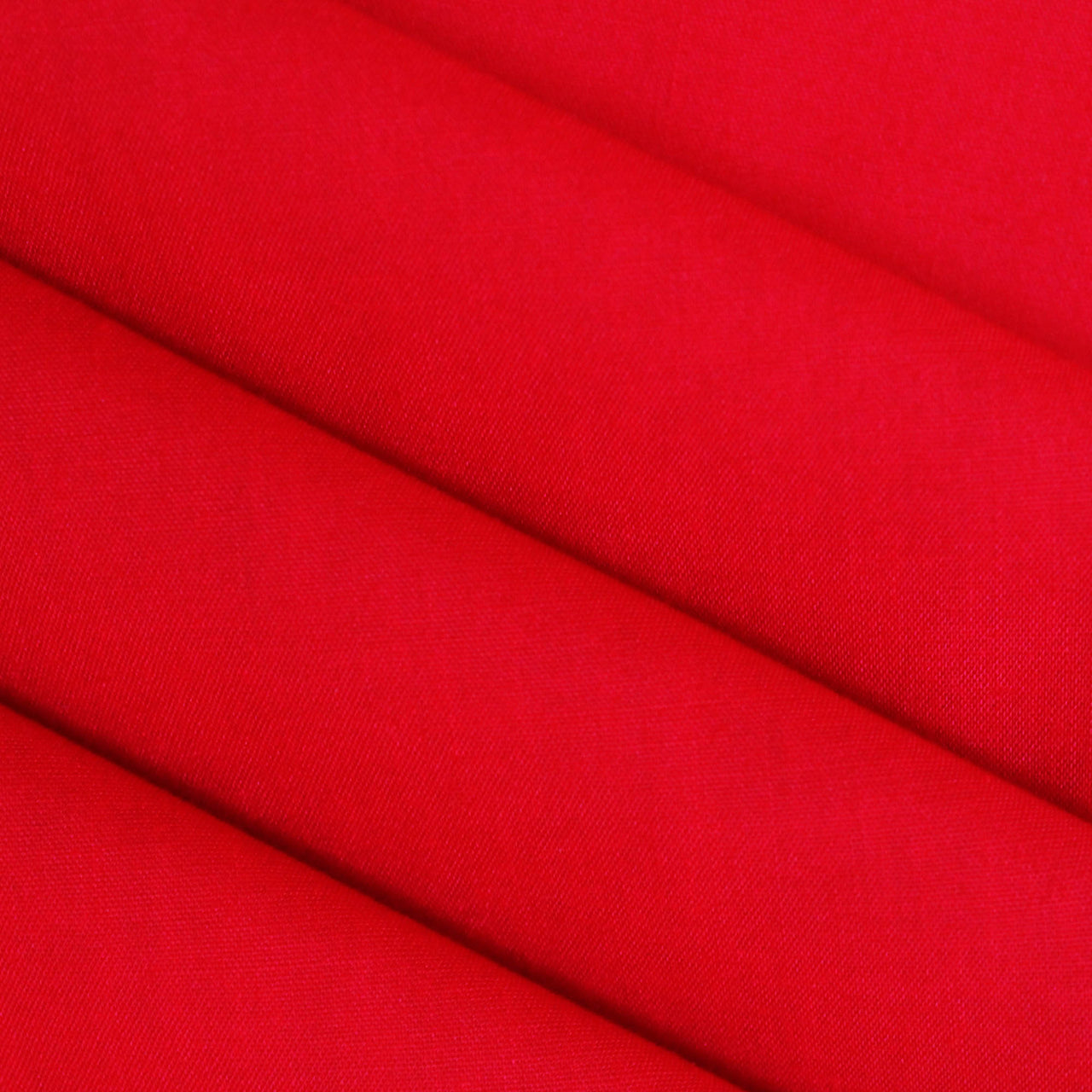 Rouge - Poly Coton Uni de Qualité Supérieure - Largeur 114cm